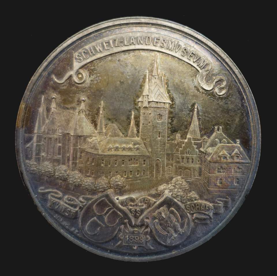 Medaille Eröffnung des Schweizer Landesmuseums in Zürich