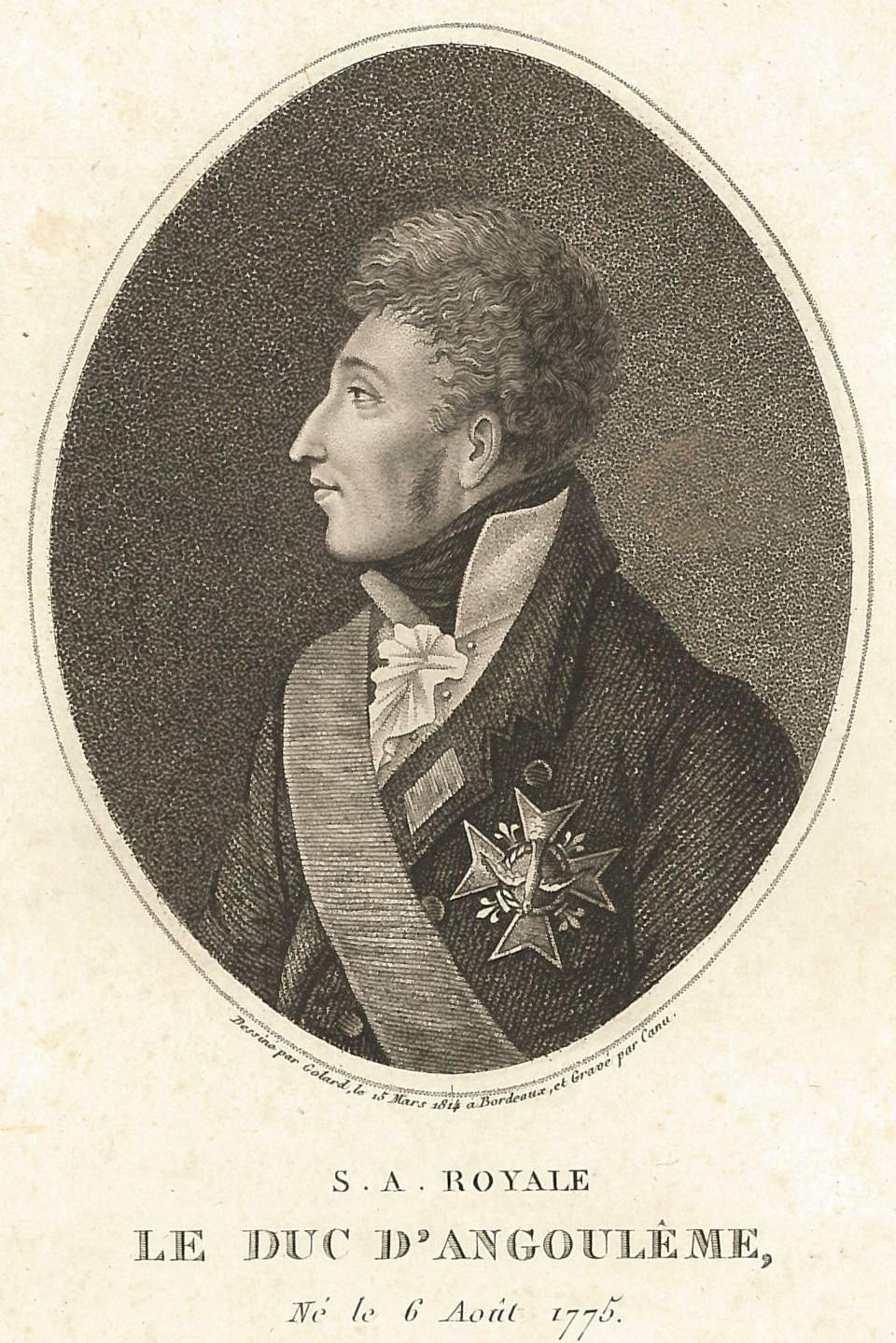 Porträt  S. A. Royale, Le Duc D' Angoulème
