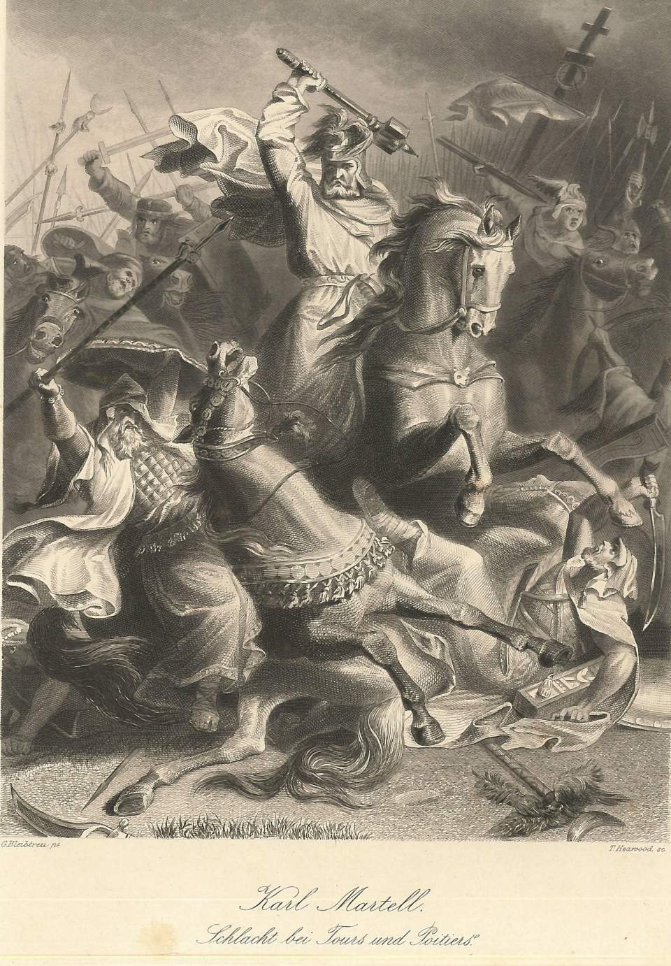 Porträt  Karl Martell, Schlacht bei Tours und Poitiers
