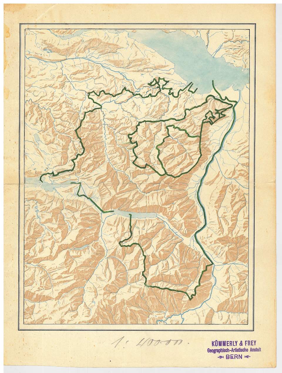 Blinde Karte, Kanton St. Gallen und Appenzell