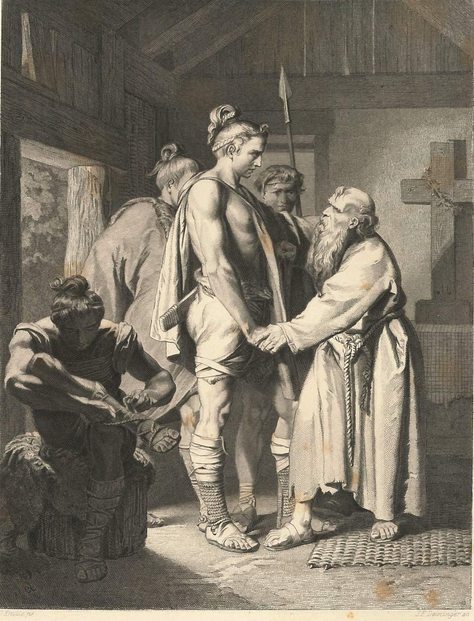 Porträt  St. Severinus und Odoacer
