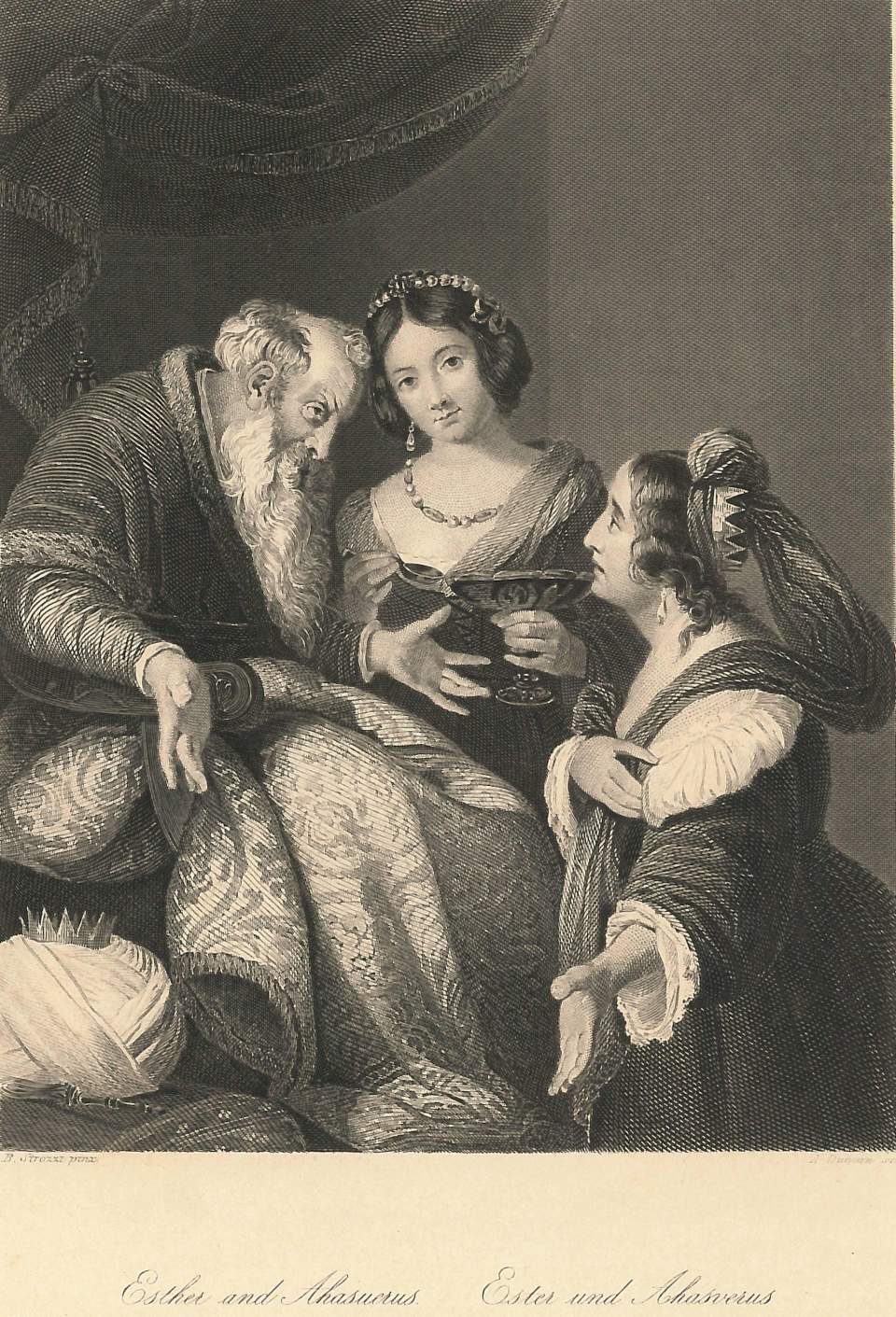 Porträt  Esther and Ahasuerus        Esther und Ahasverus