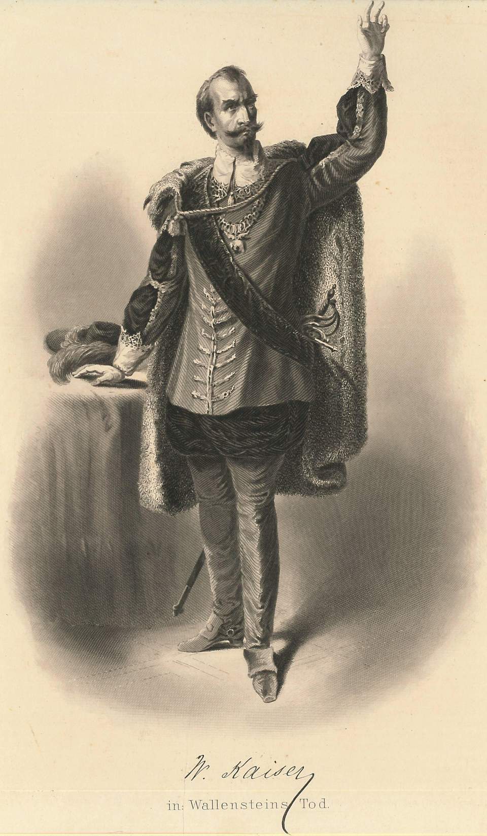Porträt   W. Kaiser in Wallensteis Tod