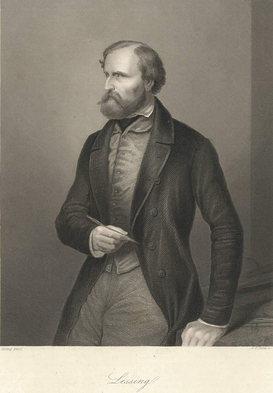 Porträt   Lessing (Carl Friedrich Lessing)