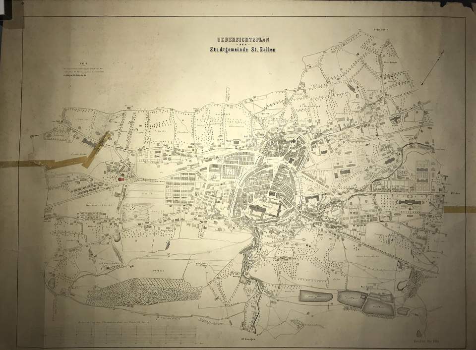 Plan der Stadt St.Gallen