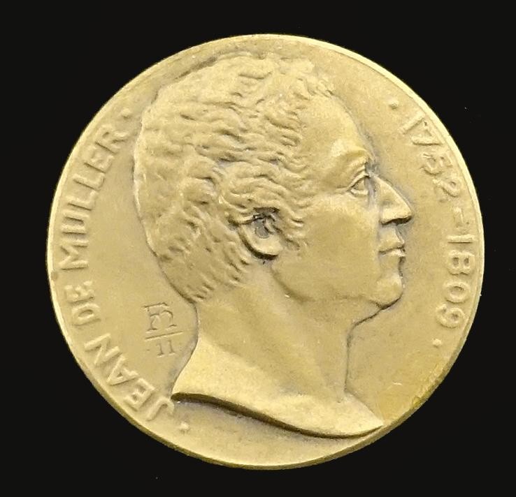 Medaille Geschichtsschreiber Schweiz. Numismat. Gesellschaft in Schaffhausen, Jean de Muller