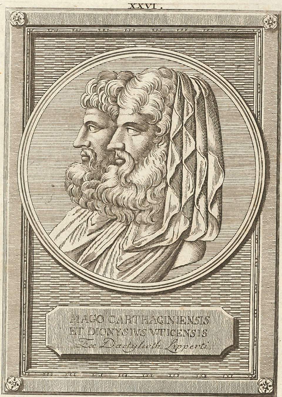 Porträts Mago Carthaginensis et Dionysius Uticensis, 
