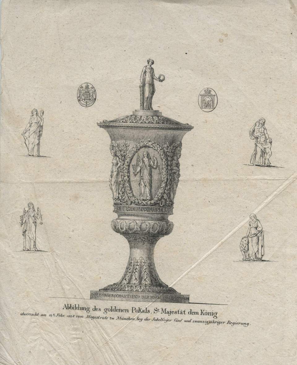 Grafik, Goldener Pokal für Maximilian I. Joseph