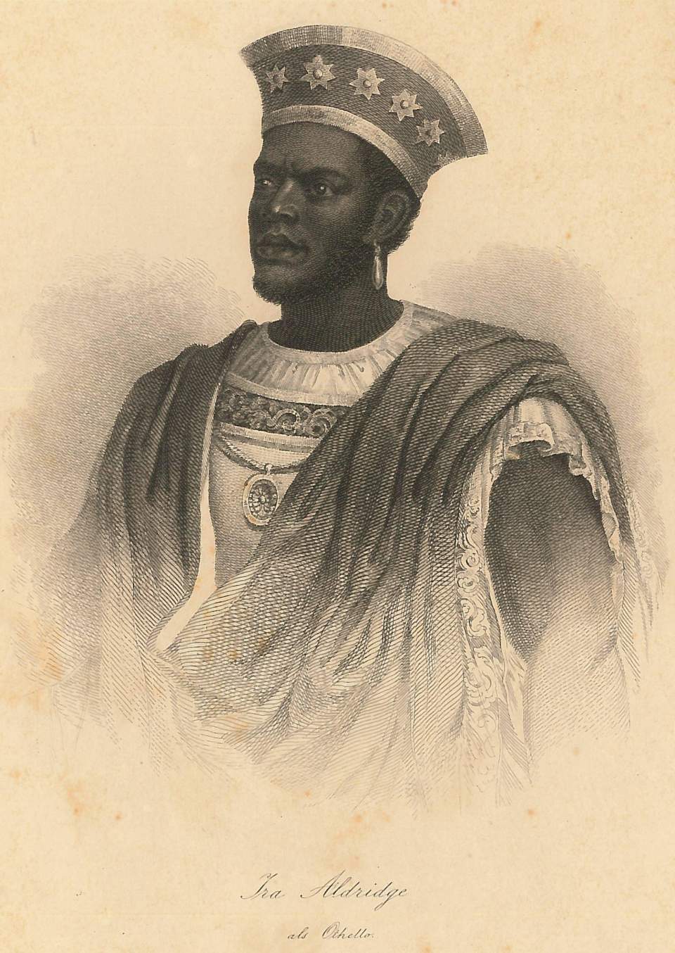 Porträt  Ira Aldrige als Othello