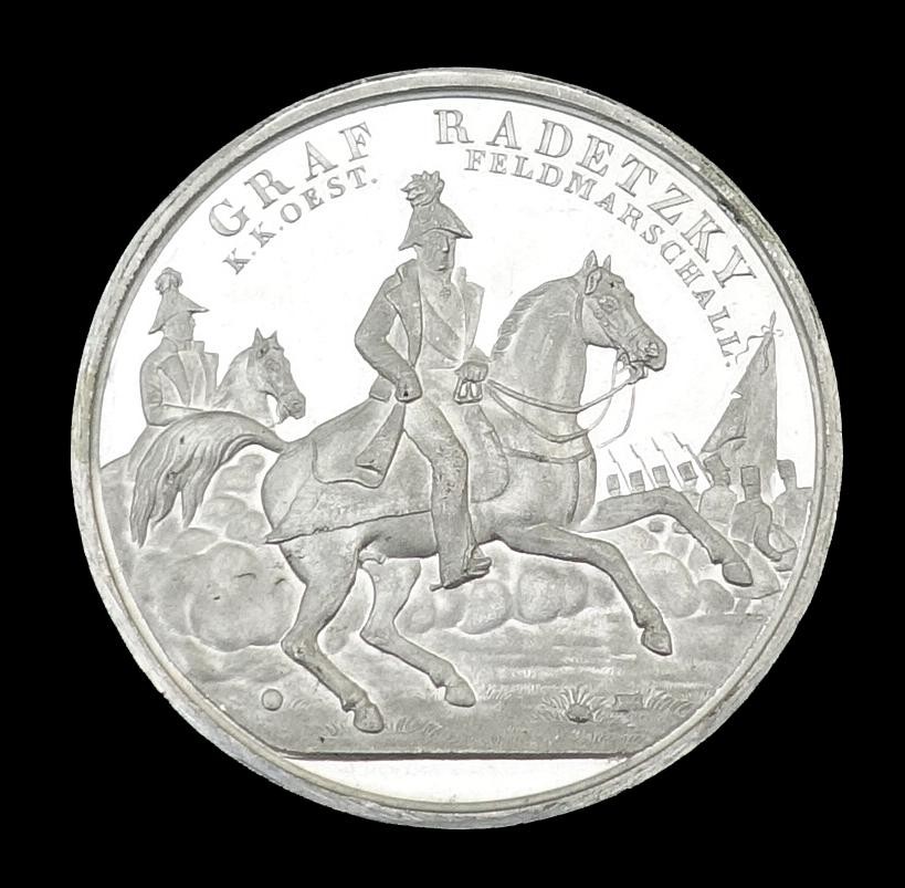 Medaille auf den Feldmarschall Radetzky 1848