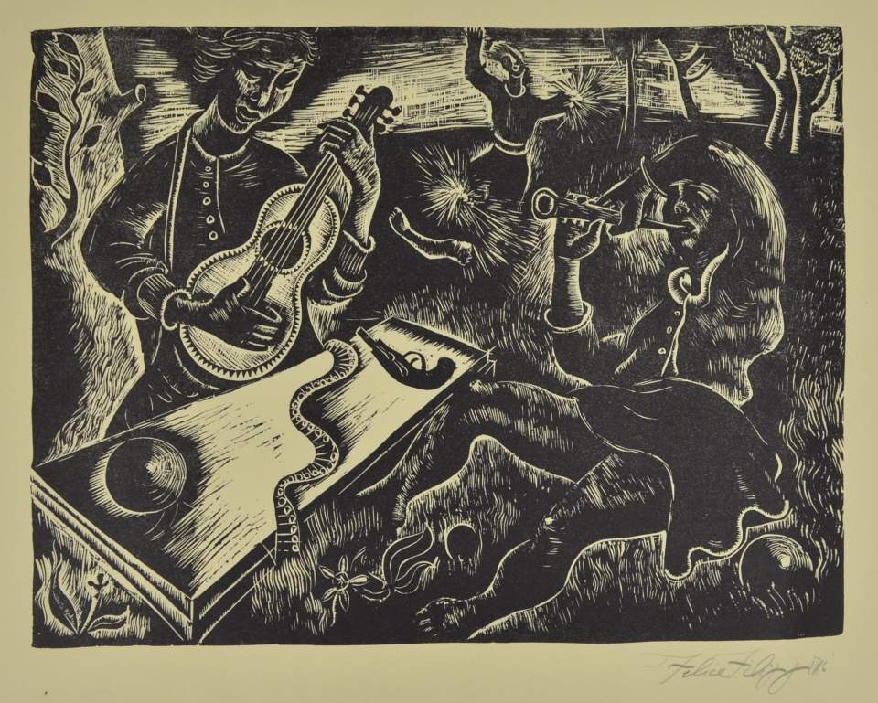 Holzschnitt, modern