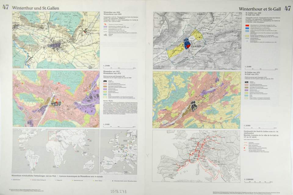 Bild  Atlas Schweiz, Winterthur und St. Gallen