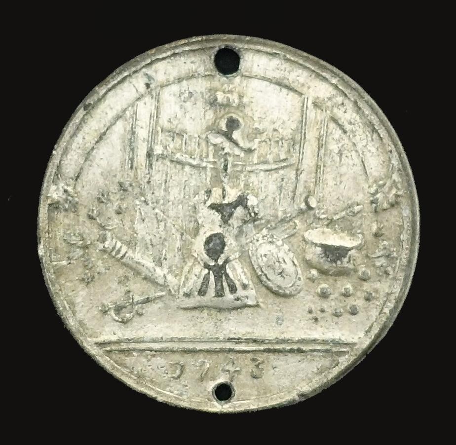 Medaille Spott auf die von Maria - Theresia an die Ungarn geleistete Hilfe