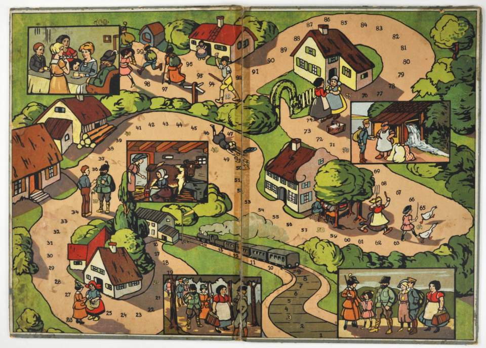 Brettspiel, Gesellschaftsspiel, Leiterlispiel