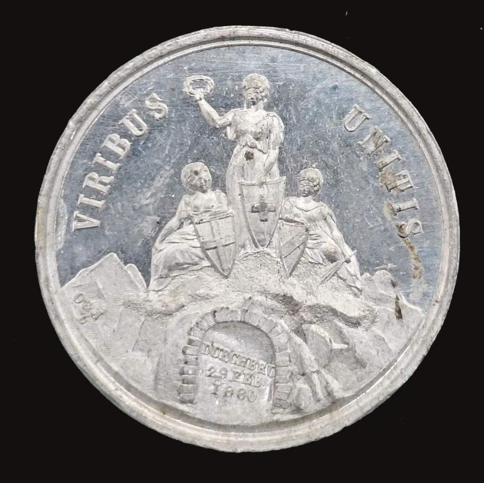 Medaille Eröffnung der Gotthardbahn
