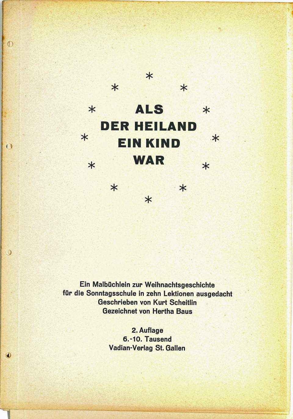 Lehrbuch für den Religionsunterricht, Als der Heiland ein Kind war