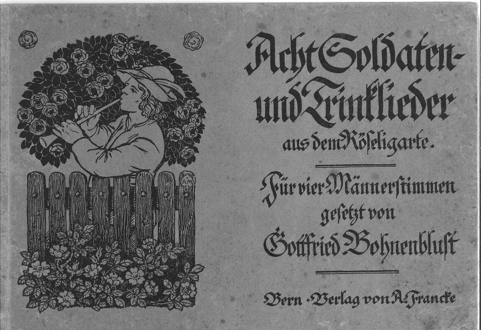 Liederbuch, Gesangbücher. Acht Soldaten und Trinklieder
