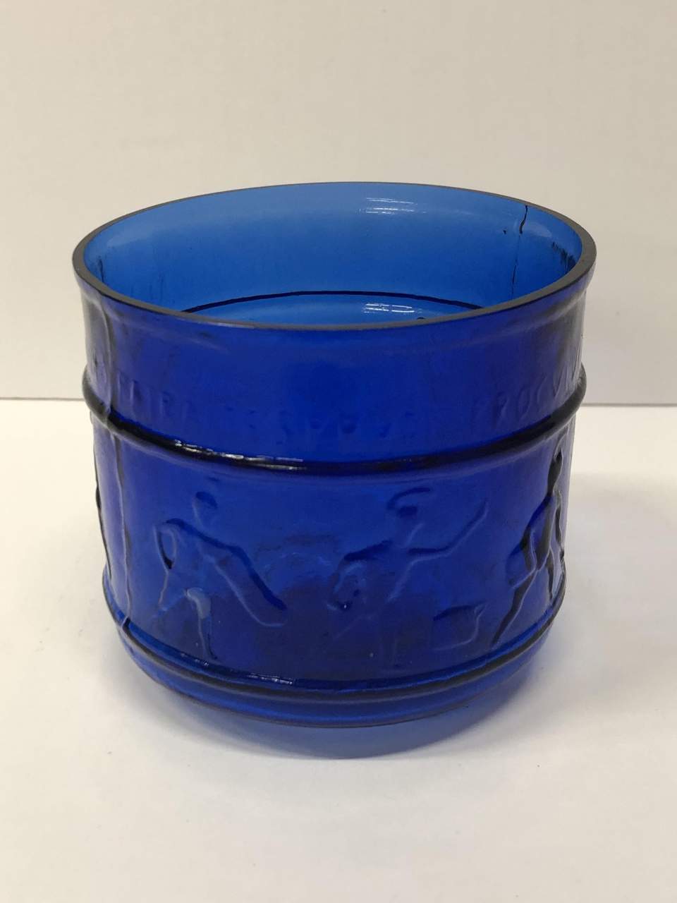 Sammlung von blauem Glas