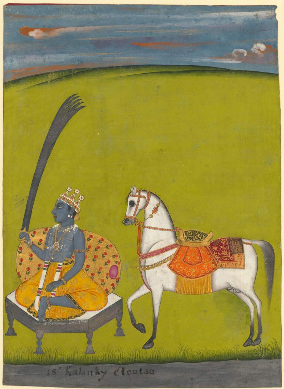  Malerei auf Papier,  mythologische Szene