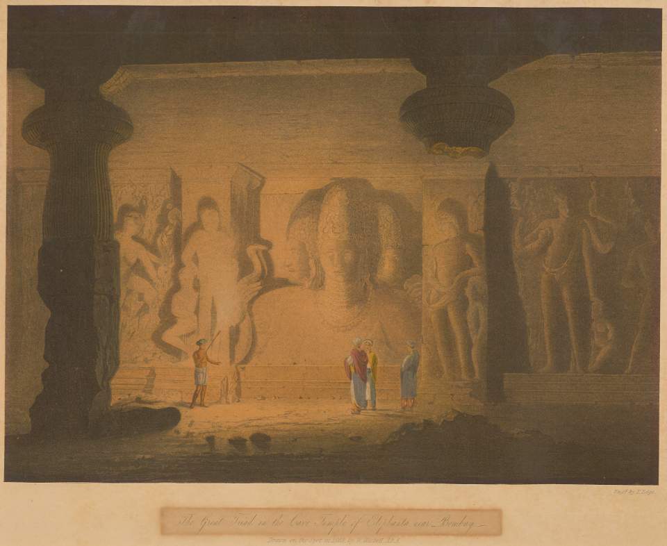 The Great Triad in the Cave Temple of Elerphanta near Bombay
