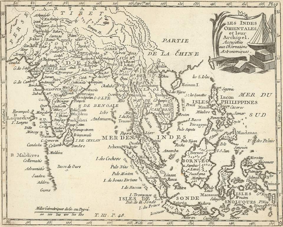 Karte, Les Indes Orientales et leur Archipel