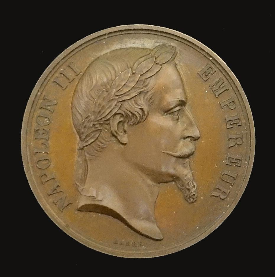 Medaille Hof Napoleons III. auf M'lle Sax