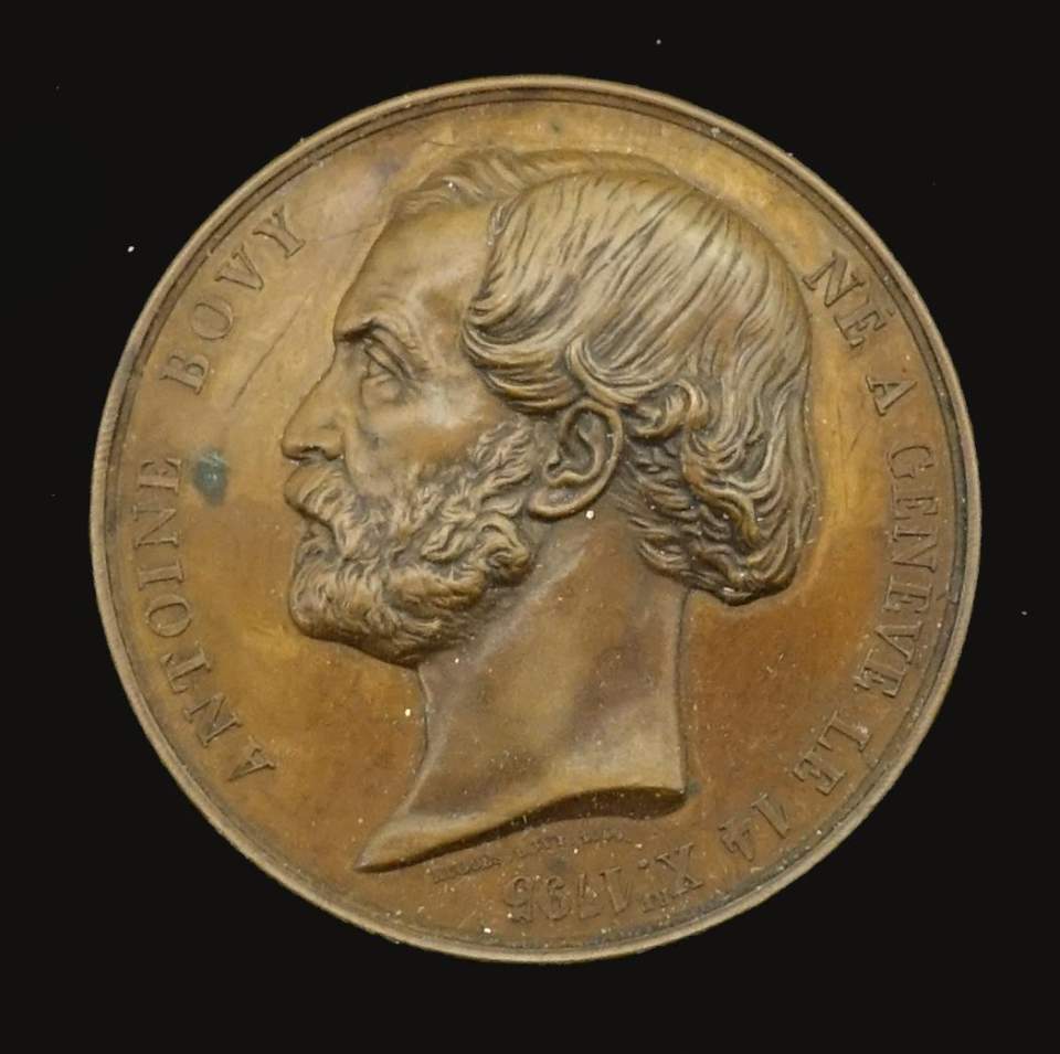 Medaille Antoine Bovy, Medailleur und Bildhauer, Genf (1795 - 1877)