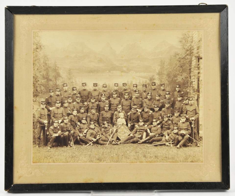 Fotografie: Schiess-Schule Walenstadt 1896