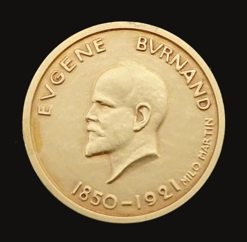 Medaille Eugène Burnand, Soc. Numismatique, Moudon