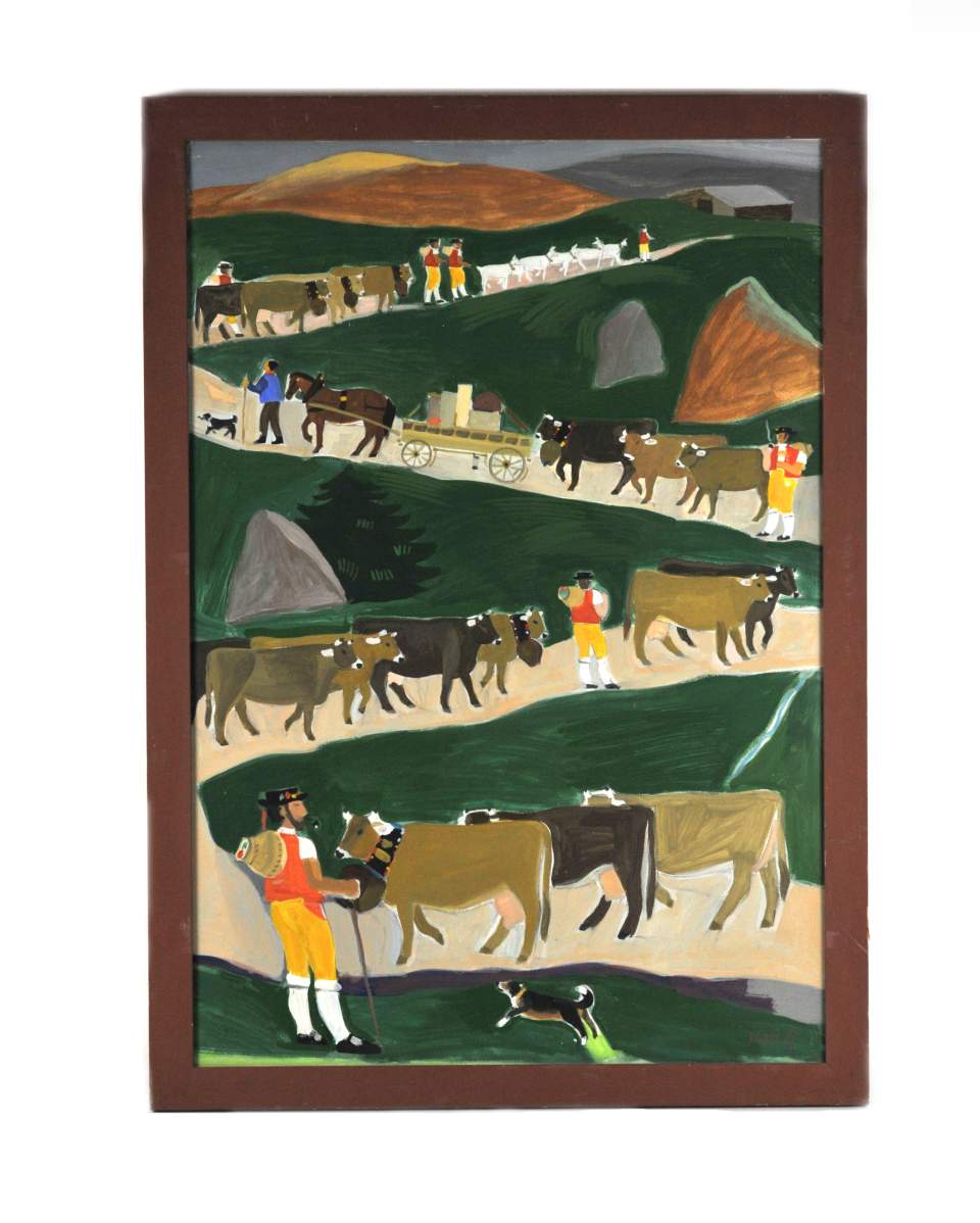 Appenzeller Szene (ohne Titel), Alpaufzug