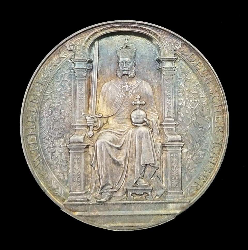 Medaille Einzug Kaiser Wilhelm I. von Deutschland in Strassburg