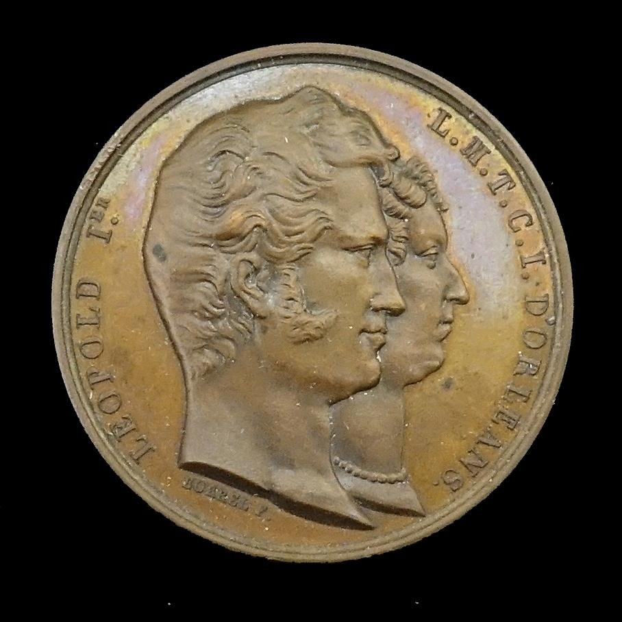 Medaille Einzug König Leopolds in Brüssel