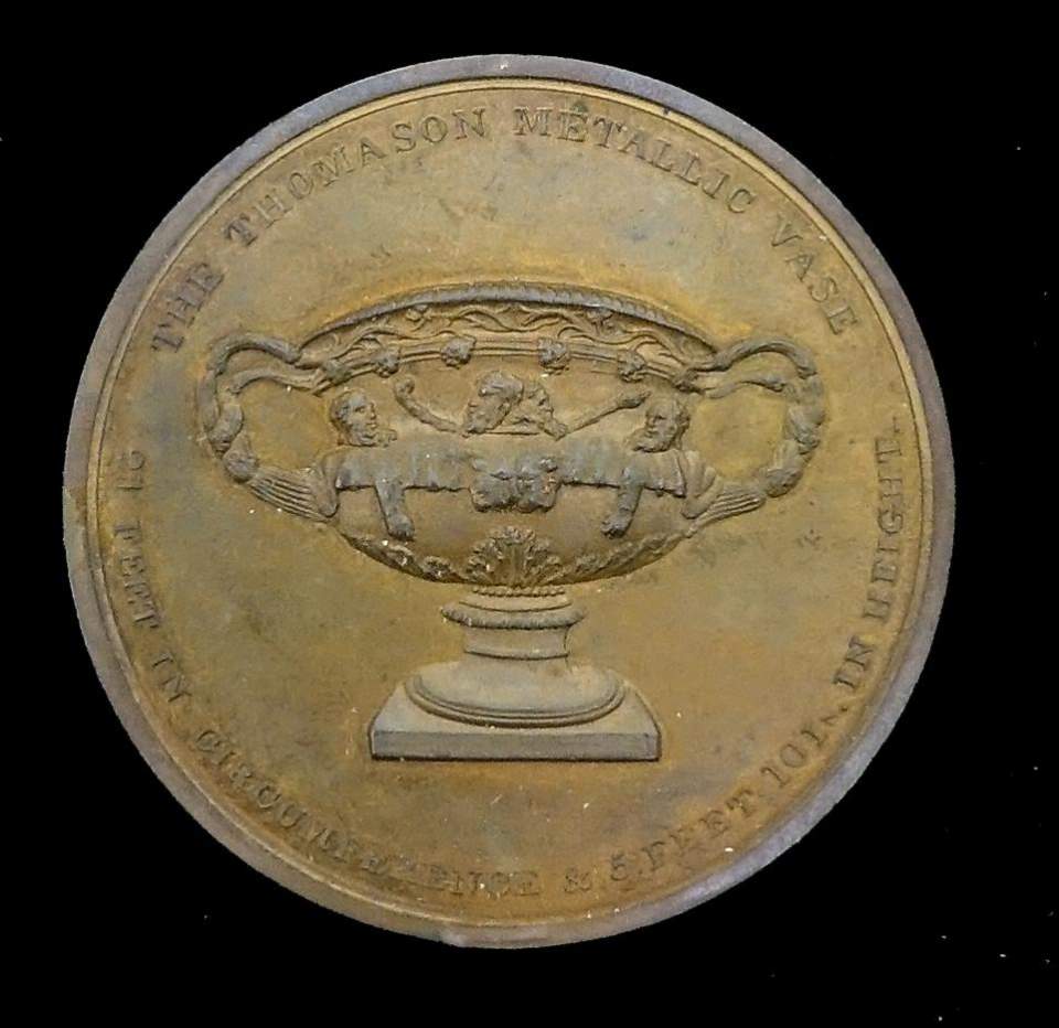 Medaille Metallvase Thomason, England