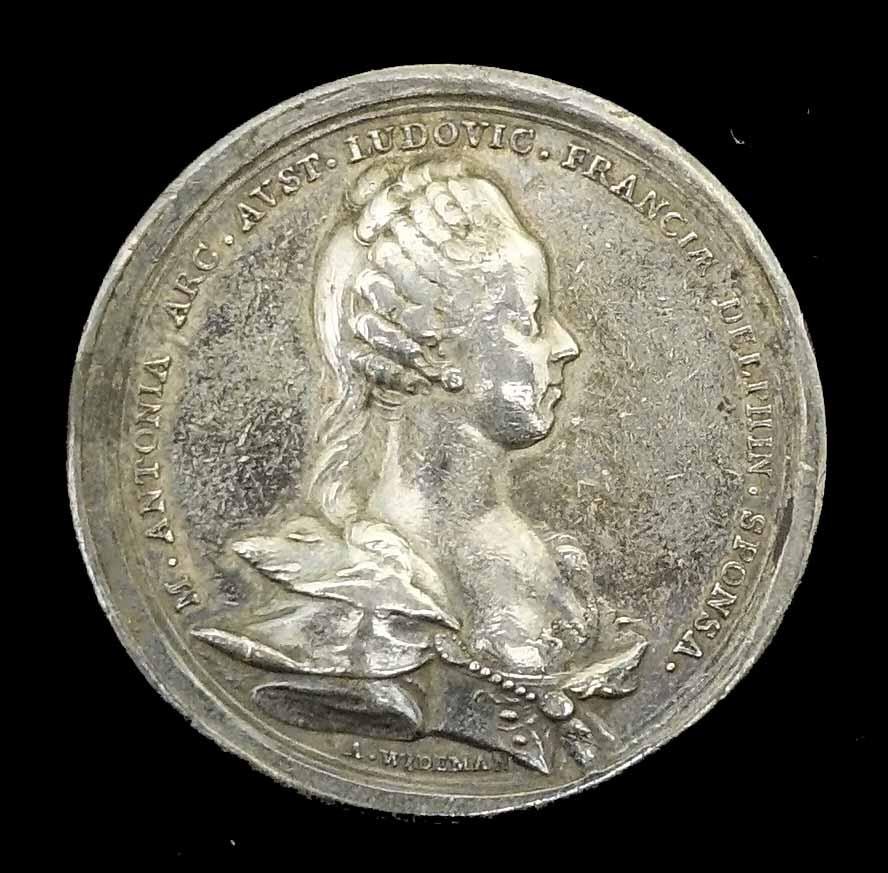 Medaille Verlobung von Marie-Antoinette, Königin von Frankreich