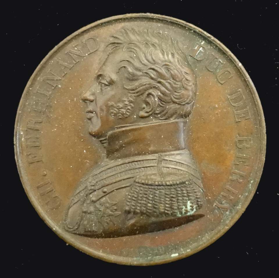 Medaille Ch. Ferdinand, Duc de Berry, Frankreich