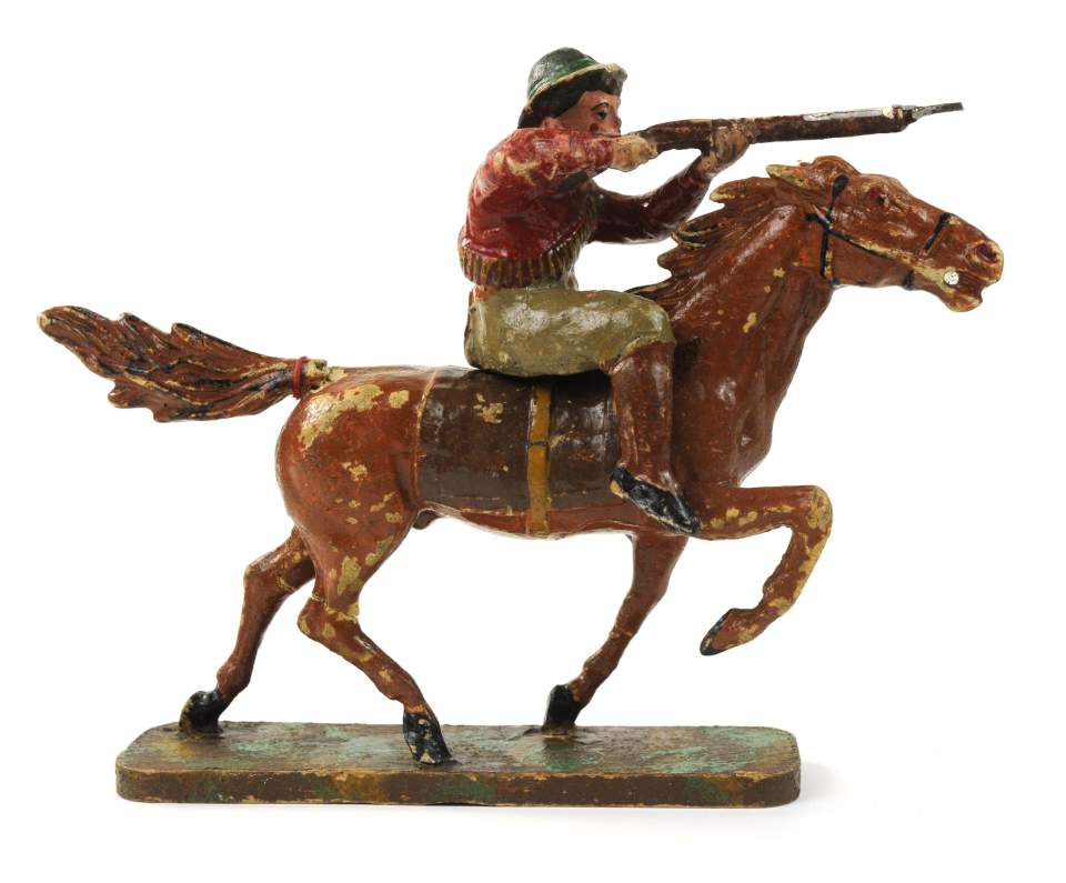 Indianer-Modell: Reiter mit Gewehr 