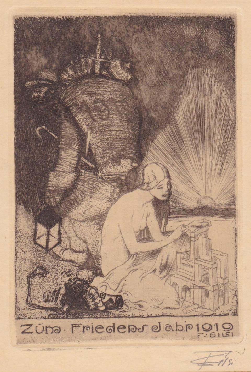 Neujahrsgruss 1919