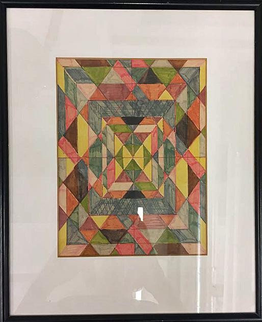 Johannes Itten, geometrisch-abstraktes Bild