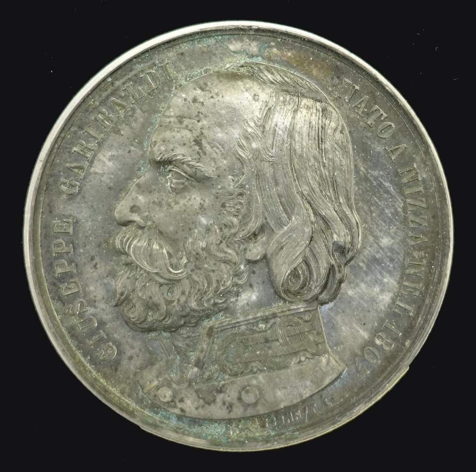 Medaille Giuseppe Garibaldi, Italienischer Freiheitsheld (1807 - 1882)
