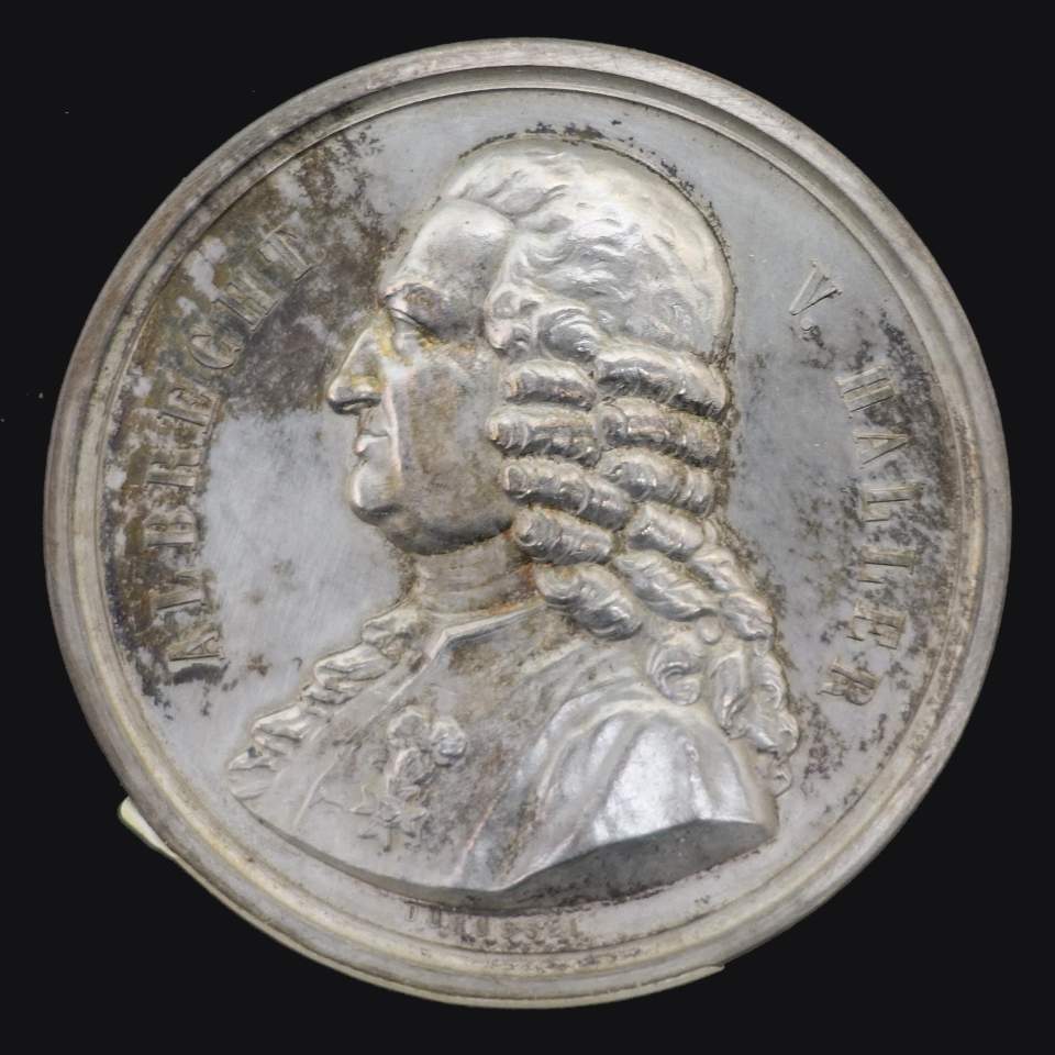 Medaille Albrecht von Haller, Arzt und Naturforscher, Bern (1708 - 1777), zur 100-jährigen Gedächtnisfeier