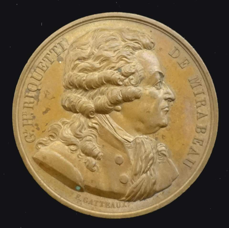Medaille G. H. Riquetti de Mirabeau, französischer Staatsmann (1749 - 1791)