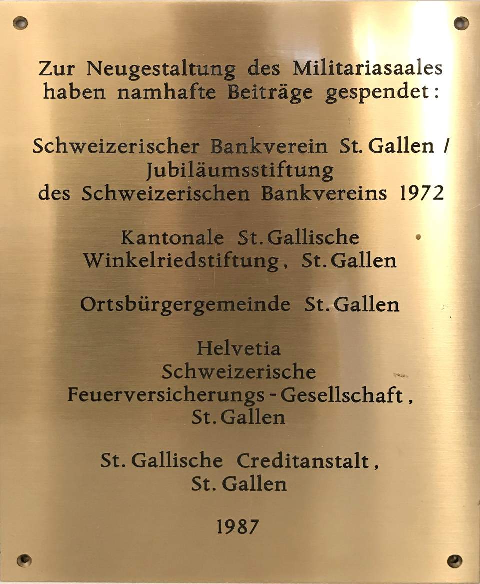 Sponsorentafeln im HVM