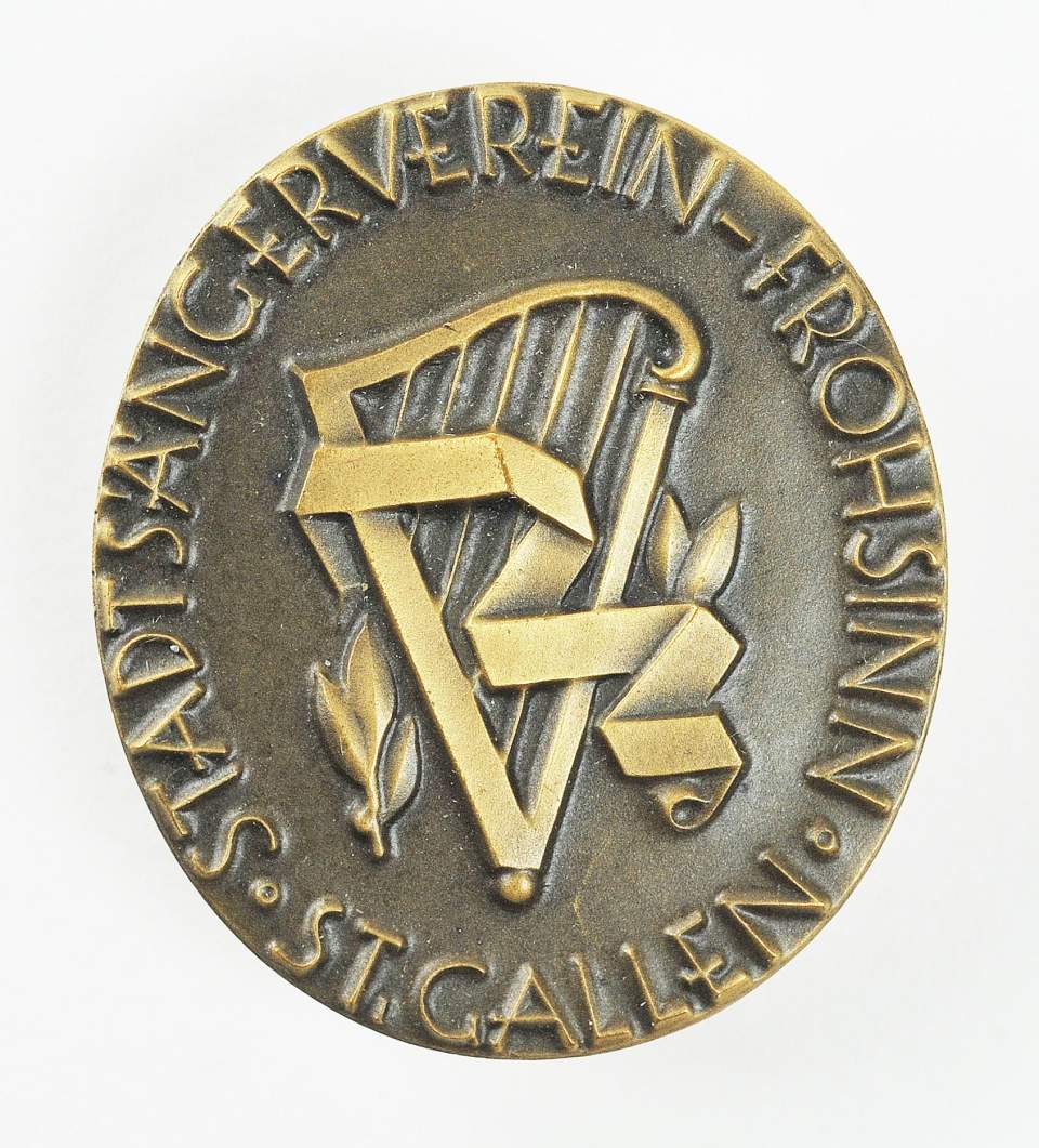 Vereinsabzeichen des Stadtsängerverein-Frohsinn, 1955 - 1970