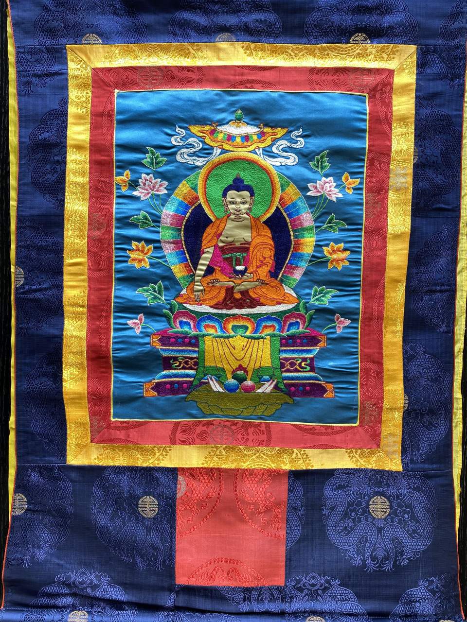 Thangka, Buddhistisches Rollbild aus Bhutan