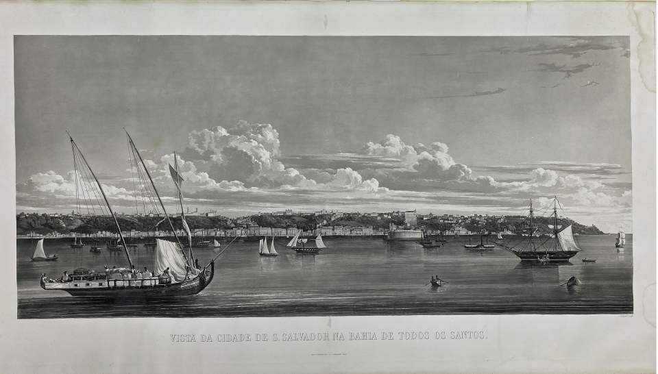 Grafik Ansicht der Stadt Salvador