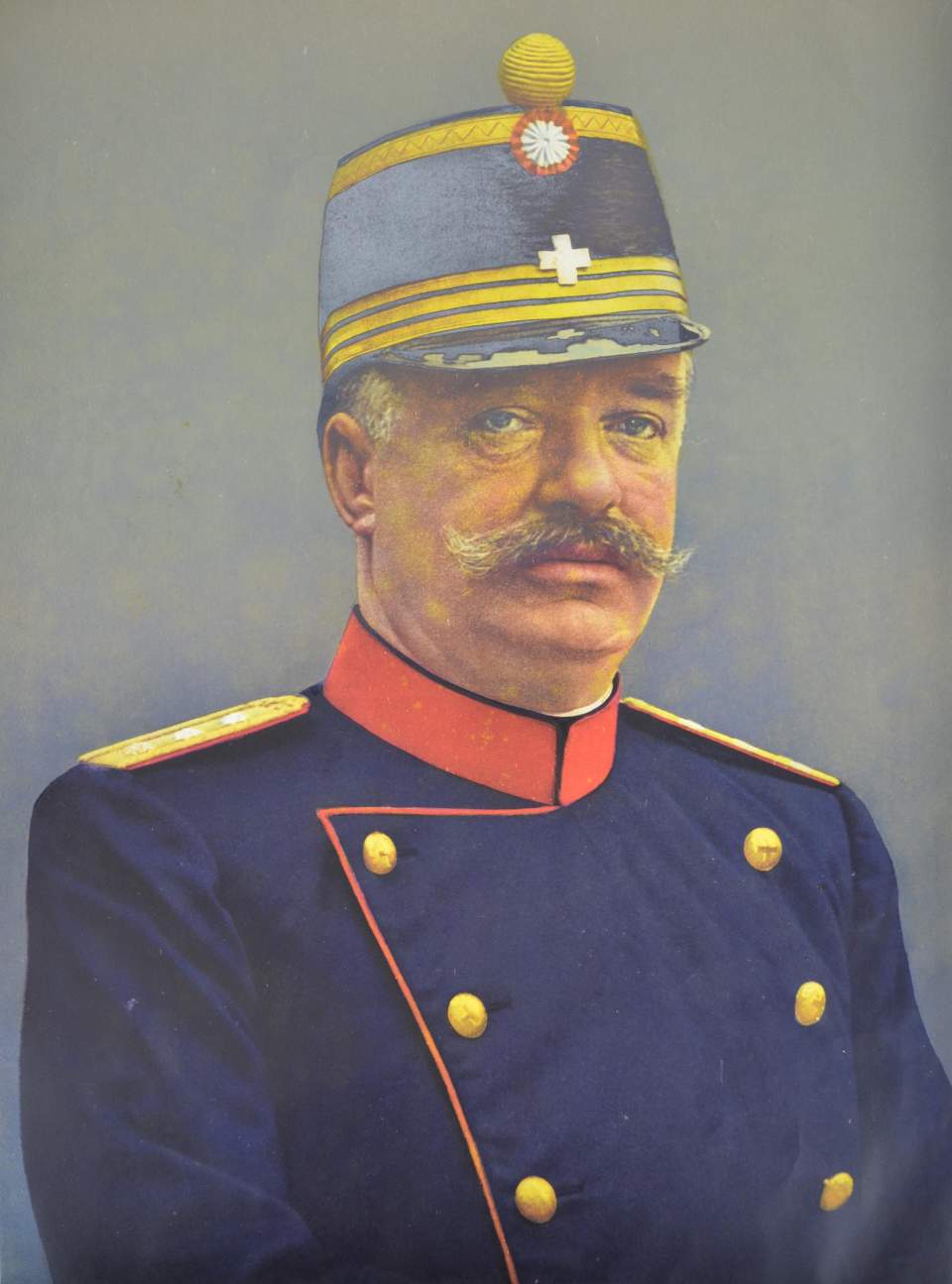 Chromolithografie General Ulrich Wille (1848-1925), ca. 1914-1917