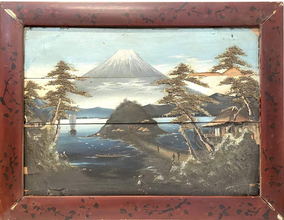 Holztafel Fuji