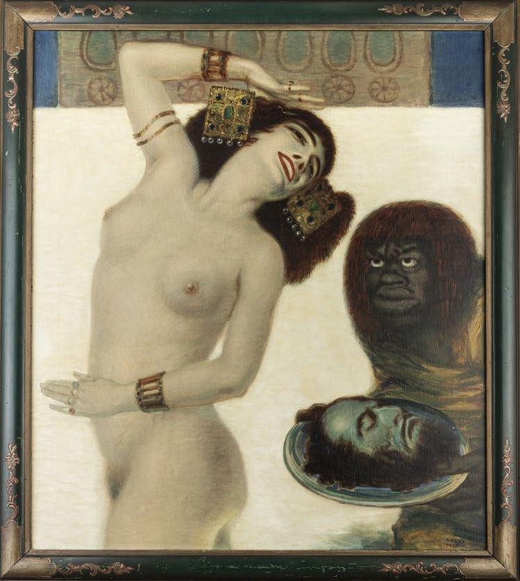 Ölgemälde Adolf Frey-Mook Salome, nach Franz von Stuck