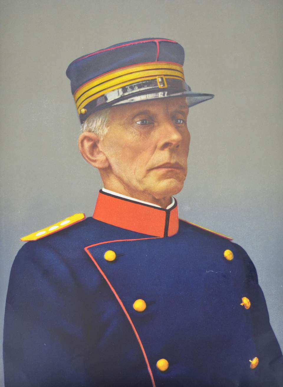 Chromolithografie Generalstabschef Theophil Sprecher von Bernegg 
(1850-1927) ca. 1914-1917

