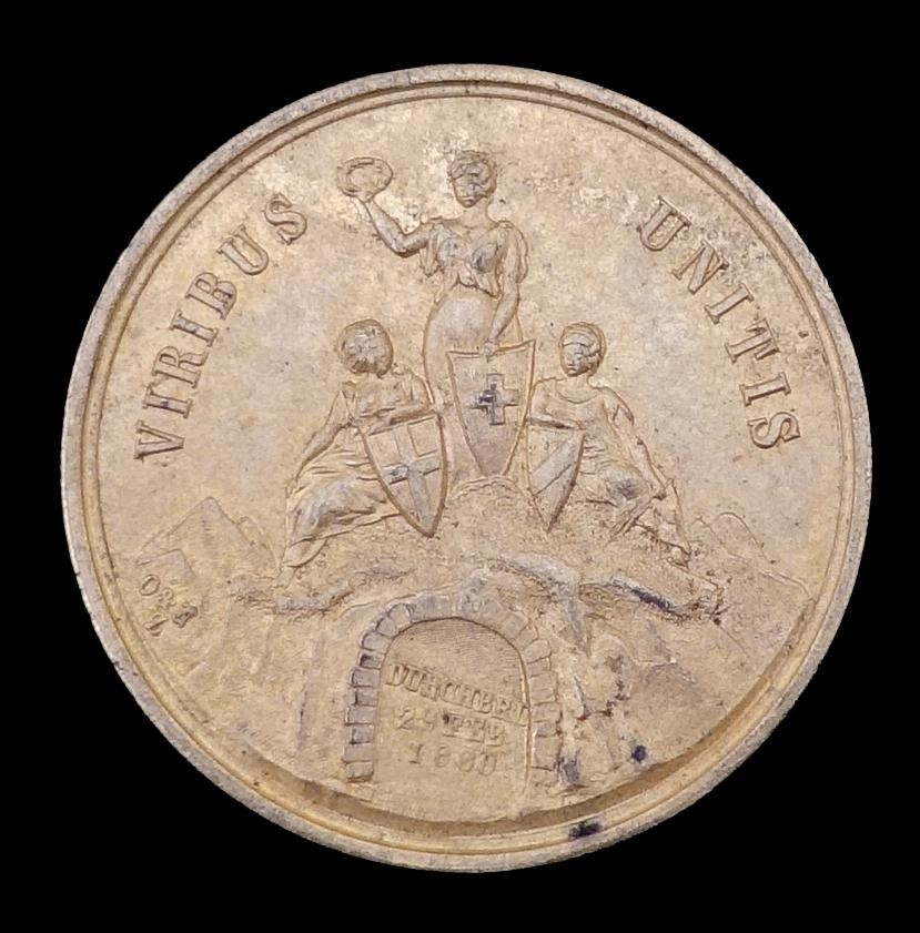 Medaille Eröffnung der Gotthardbahn